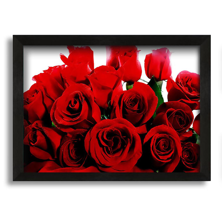 Brayden Studio Bouquet Of Red Roses Picture Frame Photograph on
